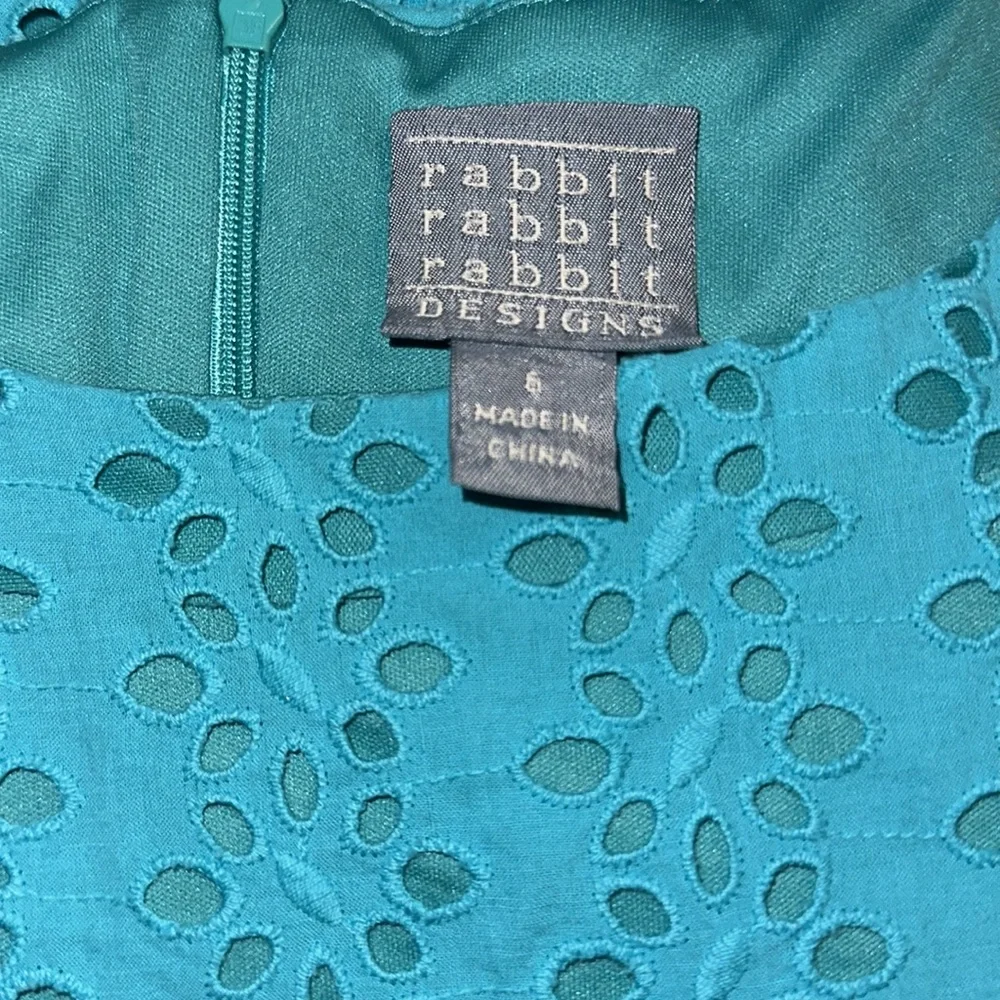 Rabbit Rabbit Rabbit Blue Pleated A-Line Mini Dress - Picture 2 of 2